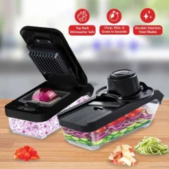 Brentwood All-in-One Food And Vegetable Chopper, Mandoline Slicer, And Cheese Grater With 4.25-Cup Storage, Black 13 Brentwood All-in-One Food And Vegetable Chopper, Mandoline Slicer, And Cheese Grater With 4.25-Cup Storage, Black -Target KitchenAid GUEST 3c90ed8d 9b37 4748 baf4 f29fa6557ca0