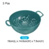 Unique Bargains Vegetable Fruit Kitchen Drain Sieve Plastic Colander 3 Pcs