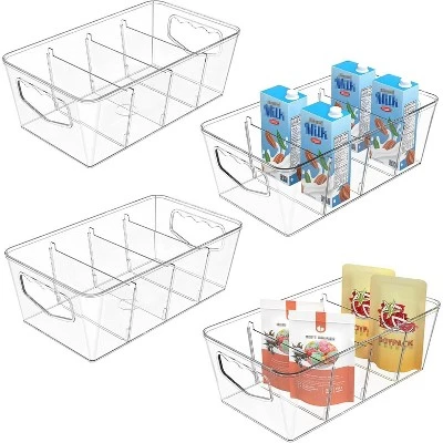 Tree City Clear Pantry Organizer Bins With Removable Dividers - Stackable Kitchen & Fridge Storage Containers 8 Tree City Clear Pantry Organizer Bins With Removable Dividers - Stackable Kitchen & Fridge Storage Containers - Image 6