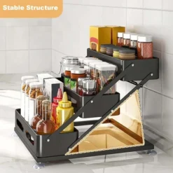 3-Layer Foldable Carbon Steel Spices Rack With Non-Slip Suction Cups, Adjusted Height 10-10.8Inch, Space-Saving For Kitchen Desktop & Cabinet, Black 12 3-Layer Foldable Carbon Steel Spices Rack With Non-Slip Suction Cups, Adjusted Height 10-10.8Inch, Space-Saving For Kitchen Desktop & Cabinet, Black -Target KitchenAid GUEST 3cefdbe3 109e 46e8 9d2f e3adc7d3cf52
