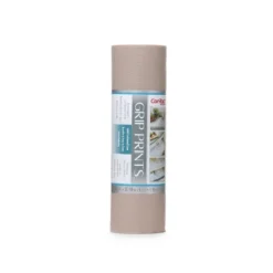 Con-Tact Grip Prints 2pk 12"x20' Taupe: Non-Adhesive Shelf & Drawer Liners For Kitchen, Pantry, Cabinet, Solid Beige