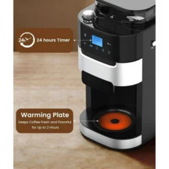 Kismile 10-Cup Drip Coffee Maker With Grinder, Grind And Brew Coffee Maker, 12-Hour Timer, 3 Brew Strength Options, 1.5L Water Tank -Target KitchenAid GUEST 3d1c3619 c1ad 4218 bc18 13f393becd3b