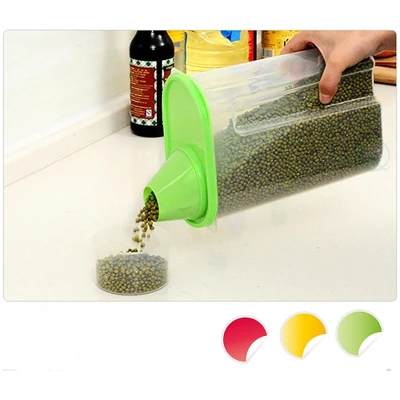 Basicwise BPA-Free Plastic Food Saver, Kitchen Food Cereal Storage Containers With Graduated Cap 6 Basicwise BPA-Free Plastic Food Saver, Kitchen Food Cereal Storage Containers With Graduated Cap - Image 4