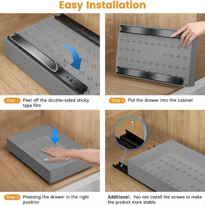 CuisinSmart Pull Out Cabinet Organizer, Pull Out Drawers For Cabinets, Slide Out Drawers For Kitchen Bathroom Pantry Cabinets Organizer 7 CuisinSmart Pull Out Cabinet Organizer, Pull Out Drawers For Cabinets, Slide Out Drawers For Kitchen Bathroom Pantry Cabinets Organizer - Image 5