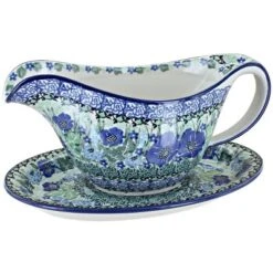 Blue Rose Polish Pottery 239 Ceramika Gravy Boat & Plate 12 Blue Rose Polish Pottery 239 Ceramika Gravy Boat & Plate -Target KitchenAid GUEST 3daec731 fa11 41c8 be8c 60898229be3c