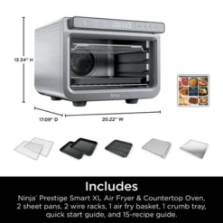 Ninja Prestige Smart XL Air Fryer And Countertop Oven DT501: Stainless Steel Toaster Oven, 1800W, Includes Air Fry Basket 16 Ninja Prestige Smart XL Air Fryer And Countertop Oven DT501: Stainless Steel Toaster Oven, 1800W, Includes Air Fry Basket -Target KitchenAid GUEST 3db73b9b 0ee0 48c0 aa6c 91eaaa099307