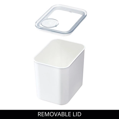 IDesign Medium Canister With Removable Pour Cap - Set Of 4 - White 11 IDesign Medium Canister With Removable Pour Cap - Set Of 4 - White - Image 9