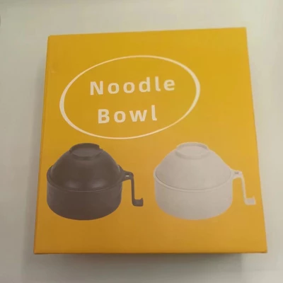 Itopfox Microwave Ramen Bowl Cooker Set With Handles, Includes Spoon Chopsticks Fork, Perfect For College Dorm Room & Apartment Essentials (Black) 8 Itopfox Microwave Ramen Bowl Cooker Set With Handles, Includes Spoon Chopsticks Fork, Perfect For College Dorm Room & Apartment Essentials (Black) - Image 6