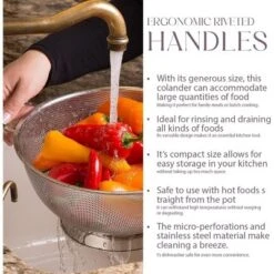 Bellemain 5 Qt Stainless Steel Colander Bowl | Handle, Kitchen Food Strainer For Pasta, Veggies & More 12 Bellemain 5 Qt Stainless Steel Colander Bowl | Handle, Kitchen Food Strainer For Pasta, Veggies & More -Target KitchenAid GUEST 3dcf1d3a 4d3a 4c64 8d04 ac213a2b7d58