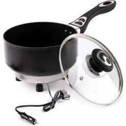 Zone Tech 12V Frying Pan Or Saucepan 2 Quart Portable Non Stick Travel Pot With Glass Vented Lid, Stay Cool Handle And Rubber Feet. 21 Zone Tech 12V Frying Pan Or Saucepan 2 Quart Portable Non Stick Travel Pot With Glass Vented Lid, Stay Cool Handle And Rubber Feet. -Target KitchenAid GUEST 3e37ce4b 3dfd 4b0b b76b 8b880ce0f7d1