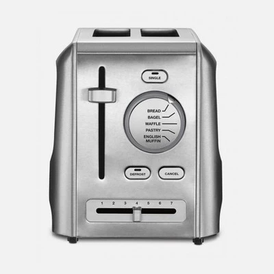 Cuisinart Custom Select 2-Slice Stainless Steel Toaster Silver CPT-620P1: Defrost & Bagel Options, Adjustable Browning 6 Cuisinart Custom Select 2-Slice Stainless Steel Toaster Silver CPT-620P1: Defrost & Bagel Options, Adjustable Browning - Image 4