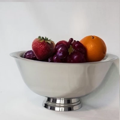 Stainless Steel Footed Serving Bowl 11.75" 3 Stainless Steel Footed Serving Bowl 11.75"