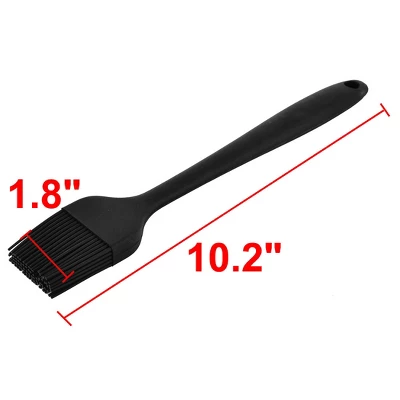 Unique Bargains Silicone Heat Resistant Grilling Barbecue Oil Basting Pastry Brush Black 3 Unique Bargains Silicone Heat Resistant Grilling Barbecue Oil Basting Pastry Brush Black