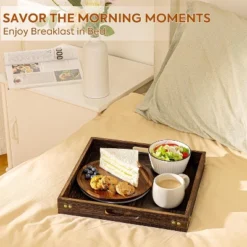 Attop Serving Tray With Handles,Square Large Serving Platters For Home Decor,Ottoman,Bed,Kitchen,Bathroom, Breakfast,Bar -Target KitchenAid GUEST 3f709752 9fb0 426f 9420 3d08042a2154