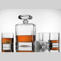 Godinger Silver 9pc Chateau Whiskey Decanter Set: Crystal Beverage Serving Set, Includes Decanter & 4 Glasses, Hand Wash -Target KitchenAid GUEST 3f9ecb4e 151d 49b7 b409 d9d3e96cbed2