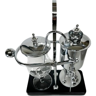 Nispira Belgium Royal Family Balance Syphon Unique Gravity Vintage Coffee Maker Vacuum Brewing System Silver 500 Ml 5 Nispira Belgium Royal Family Balance Syphon Unique Gravity Vintage Coffee Maker Vacuum Brewing System Silver 500 Ml - Image 3