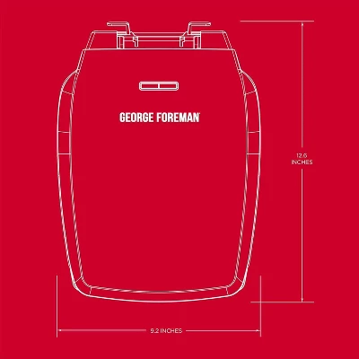 George Foreman GR340FBX 4-Serving Classic Plate Electric Indoor Grill And Panini Press, Black 8 George Foreman GR340FBX 4-Serving Classic Plate Electric Indoor Grill And Panini Press, Black - Image 6