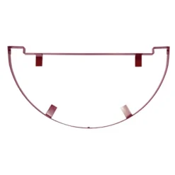 Range Kleen Enameled 2 Shelf Wall Mounted Pot Rack Red: Steel Kitchen Organizer For Pots & Pans, 12.75" H X 24.75" D