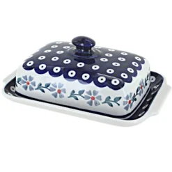 Blue Rose Polish Pottery M080 Manufaktura Large Butter Dish -Target KitchenAid GUEST 406bc772 561e 4e91 871e 84cb8fd02a8d