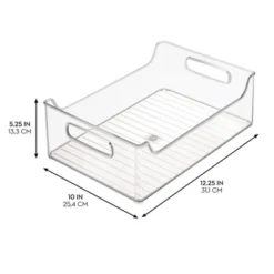 IDesign Plastic Stackable Pantry Bin With Handles, Set Of 4, Clear, Made In USA -Target KitchenAid GUEST 40cbc571 fc13 45d8 a8f1 d45ec5ebd411