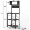 Acekool 4-Tier Bakers Rack With Power Outlets, Kitchen Microwave Stand, Storage Organizer, Shelf With Hooks, Coffee Bar Rack, Brown 1 Acekool 4-Tier Bakers Rack With Power Outlets, Kitchen Microwave Stand, Storage Organizer, Shelf With Hooks, Coffee Bar Rack, Brown -Target KitchenAid GUEST 40d4cf68 fb55 46e4 9aac b7e6e2e77df4