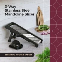 MuellerLiving Mandoline Slicer For Kitchen, Stainless Steel, Slice Or Julienne, Vegetable Chopper, Fruit Slicer -Target KitchenAid GUEST 410457d4 5087 44a6 b2b6 254913f1e754