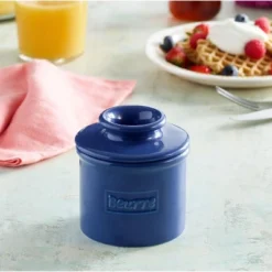 Butter Bell® Crock – Café Retro Royal Blue Ceramic Butter Keeper, Glossy Vintage-Style Butter Dish For Spreadable Butter -Target KitchenAid GUEST 412eae20 ffaa 41be 9a24 fd8278a093ae