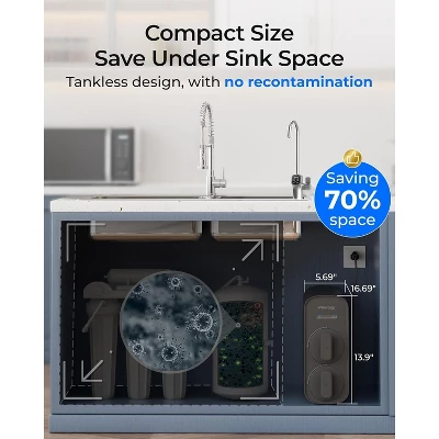 Waterdrop G5P700 Reverse Osmosis Water Filter, NSF/ANSI 372 Certified, 700G Fast Flow Reverse Osmosis System, 7 Stage RO Water Filtration System 7 Waterdrop G5P700 Reverse Osmosis Water Filter, NSF/ANSI 372 Certified, 700G Fast Flow Reverse Osmosis System, 7 Stage RO Water Filtration System - Image 5