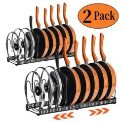 Pot Rack Organizer – Expandable Pot & Pan Organizer For Cabinet, Pot Lid Holder With 10 Adjustable Compartments, Kitchen Cookware Baking Frying Rack -Target KitchenAid GUEST 417c1e67 2991 4901 b63a 09209f857776