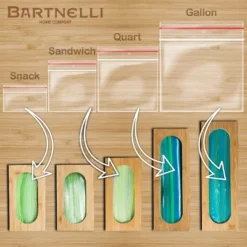Bartnelli 5pc Bamboo Kitchen Drawer Organizer – Labeled For Gallon, Quart, Sandwich, Snack Bags -Target KitchenAid GUEST 421a27c1 c0fe 4a16 8732 c77e3c669220