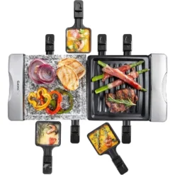 CucinaPro Electric Cheese Raclette Table Grill W Nonstick Grilling Plate & Cooking Stone- Deluxe 8 Person Tabletop Cooker W Hotplate -Target KitchenAid GUEST 423ad5c8 5f03 443a b761 fcb32732dd9c