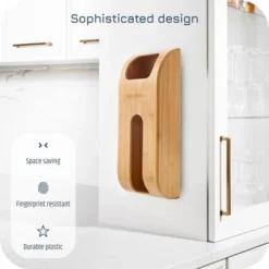 Manterio Bamboo Wall-Mounted Plastic Bag Saver – Durable Organizer For Grocery Bags 12 Manterio Bamboo Wall-Mounted Plastic Bag Saver – Durable Organizer For Grocery Bags -Target KitchenAid GUEST 427c2b9d 1644 4ef6 9433 f1fc49882ef4