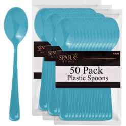 Plastic Spoons Disposable 50 Pack, Heavy Duty Plastic Silverware, Plastic Cutlery Ideal For Hot And Cold Food, Plastic Utensils - SparkSettings 18 Plastic Spoons Disposable 50 Pack, Heavy Duty Plastic Silverware, Plastic Cutlery Ideal For Hot And Cold Food, Plastic Utensils - SparkSettings -Target KitchenAid GUEST 427f6665 8fa8 4f7c 9021 69e5c29c3700