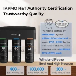 Waterdrop TSB 8-Layer High Capacity Under Sink Water Filtration System, With Dedicated Faucet, Extra WD-10PP Replacement Filter -Target KitchenAid GUEST 429fb290 80c7 4f44 8957 570a01cc2139