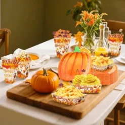 Racxily 134 Pcs Thanksgiving Party Tableware Set Include Pumpkin Paper Plates Popcorn Boxes Food Trays 15 Racxily 134 Pcs Thanksgiving Party Tableware Set Include Pumpkin Paper Plates Popcorn Boxes Food Trays -Target KitchenAid GUEST 42b472d8 a4cf 4d57 9e99 dd09356a6285