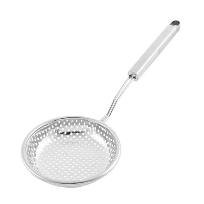Unique Bargains Tableware Meshy Hole Design Spoon Strainer Ladle 5'' Dia Silver Tone 1 Pc 6 Unique Bargains Tableware Meshy Hole Design Spoon Strainer Ladle 5'' Dia Silver Tone 1 Pc - Image 4