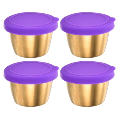 Unique Bargains Stainless Steel Salad Dressing Purple Bowls With Lids 9 Unique Bargains Stainless Steel Salad Dressing Purple Bowls With Lids - Image 7