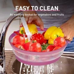 Itopfox Collapsible Microwave Splatter Cover With Vent Holes, Foldable Lid For Dishes & Bowls, Multi-Use Kitchen Splatter Guard & Colander (Purple) -Target KitchenAid GUEST 43e11f9c 0801 4067 aee1 b69b912b0409