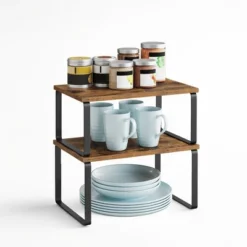 Songmics Cabinet Organizer Shelf, Set Of 2 Kitchen Counter Shelves, Kitchen Storage, Spice Rack, Stackable, Expandable, Metal And Engineered Wood 11 Songmics Cabinet Organizer Shelf, Set Of 2 Kitchen Counter Shelves, Kitchen Storage, Spice Rack, Stackable, Expandable, Metal And Engineered Wood -Target KitchenAid GUEST 44997521 d7b4 4e66 9aff 85ecb22e0995