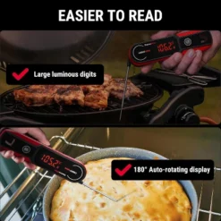 ThermoPro Lightning 1-Second Professional-Grade Meat Thermometer, Motion Sensor And Ambidextrous Rotating Display Food Thermometer -Target KitchenAid GUEST 44a92ddc 1f06 4cdd b1f9 34cbff0d5cff