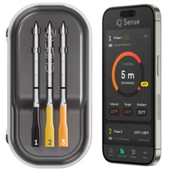 IQ Sense By CHEF IQ Smart Wireless Meat Thermometer, WiFi Unlimited Range, 5 Sensors, Ultra-Thin Probes -Target KitchenAid GUEST 44ba4f93 a8a7 4884 8af8 683e0834cbcf