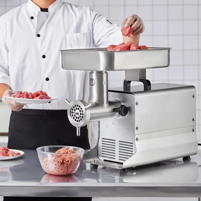 VEVOR Meat Grinder, 21 Lbs/Min Capacity Electric Meat Grinders With Blade, Grinding Plate, Sausage Maker, Stainless Steel Commercial Meat Mincer 3 VEVOR Meat Grinder, 21 Lbs/Min Capacity Electric Meat Grinders With Blade, Grinding Plate, Sausage Maker, Stainless Steel Commercial Meat Mincer