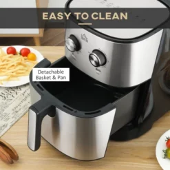 HOMCOM Air Fryer, 1700W 6.9 Quart Air Fryers Oven With 360° Air Circulation, Adjustable Temperature, Timer And Nonstick Basket For Oil Fat Cooking -Target KitchenAid GUEST 4513cde0 8601 4f0e a18a f59f43ff74df