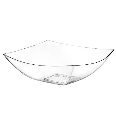 Posh Setting Square Fancy Clear Serving Bowl - 32 Oz. - 4 Pack 10 Posh Setting Square Fancy Clear Serving Bowl - 32 Oz. - 4 Pack - Image 8