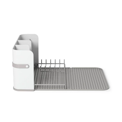 Umbra Sling Folding Dishrack White: Steel Kitchen Rack, Freestanding Dish Drainer, Hand Washable, 5-Year Warranty 4 Umbra Sling Folding Dishrack White: Steel Kitchen Rack, Freestanding Dish Drainer, Hand Washable, 5-Year Warranty - Image 2