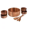 Kalmar Home Acacia Wood 7 Piece - Extra Large Salad Bowl With Servers And 4 Individual Bowls -Target KitchenAid GUEST 4575b2e9 5158 483a b793 625ac6ee89a3