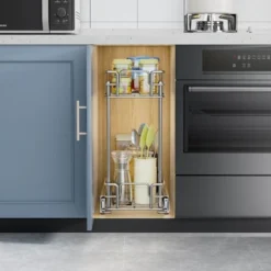 LOVMOR Pull Out Spice Rack For Narrow Cabinet (8?" W X 21" D),2 Tier Slide Out Cabinet Organizer And Pull Out Shelves Under 12 LOVMOR Pull Out Spice Rack For Narrow Cabinet (8?" W X 21" D),2 Tier Slide Out Cabinet Organizer And Pull Out Shelves Under -Target KitchenAid GUEST 46e2341a c52b 4e80 a04e 6c9fba74e320