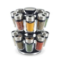 Cole & Mason 16 Jar Spice Rack Carousel: Freestanding Organizer With Glass Jars, Multicolor, 1 Year Warranty -Target KitchenAid GUEST 4705b53b 28da 43b1 9212 c1bf8b7cdd7c