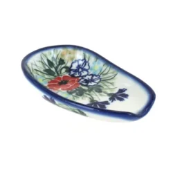 Blue Rose Polish Pottery 55d WR Unikat Small Spoon Rest -Target KitchenAid GUEST 4715237d 60ce 4a0a a2a2 5f2da427ff90