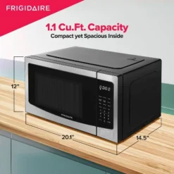 Frigidaire 1000W 1.1CF Countertop Microwave Oven Stainless Steel Finish: 10 Speeds, ETL Listed, 1 Year Warranty 15 Frigidaire 1000W 1.1CF Countertop Microwave Oven Stainless Steel Finish: 10 Speeds, ETL Listed, 1 Year Warranty -Target KitchenAid GUEST 47464a82 dab4 458b a944 f1b9ddd5a7e1